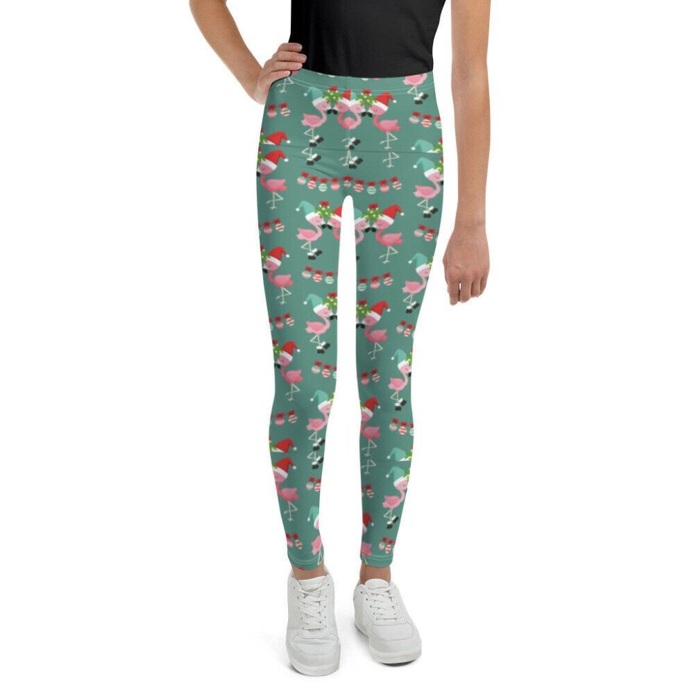 Flamingo Christmas Green Teal Tween Fashion Youth